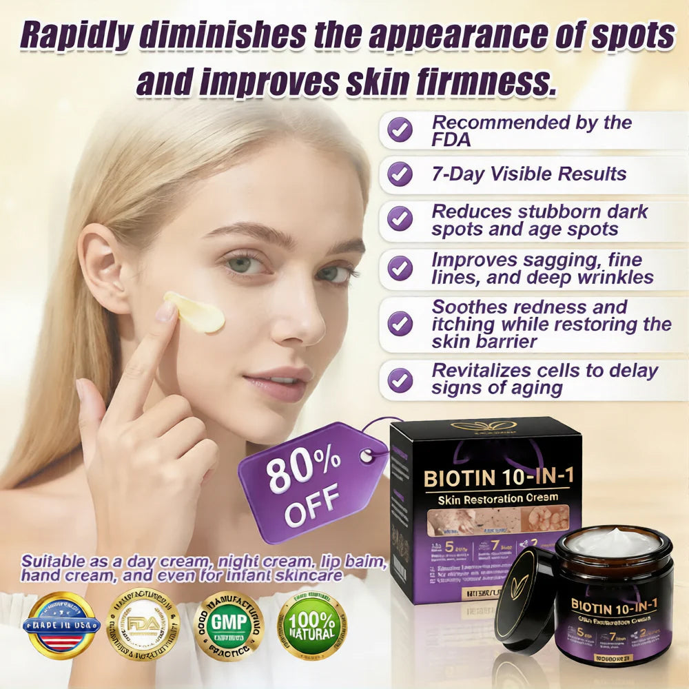 Made and Shipped from USA ✨Aihemy® Biotin 10-in-1 Skin Restoration Cream 🍀
