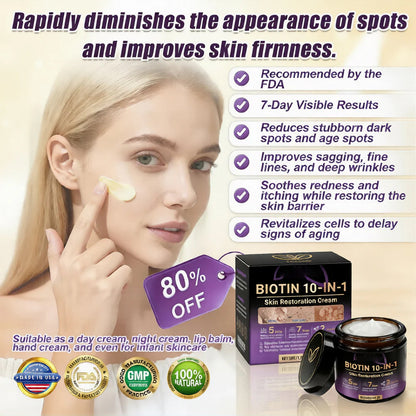 Made and Shipped from USA ✨Aihemy® Biotin 10-in-1 Skin Restoration Cream 🍀