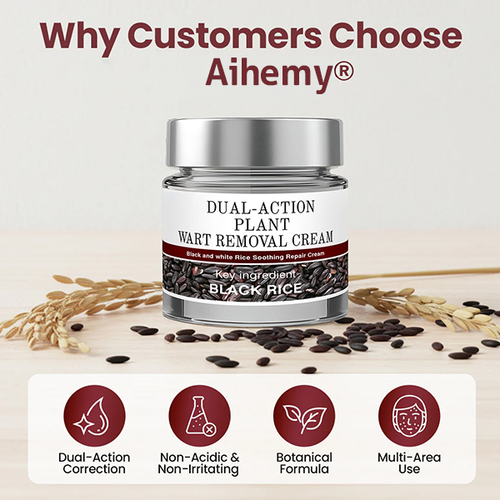 ✅Aihemy® Dual-Action Plant Wart Removal Cream（👨‍⚕️Skin Tags,Acne,Hyperpigmentation,Eczema,Psoriasis,Rosacea,Warts)