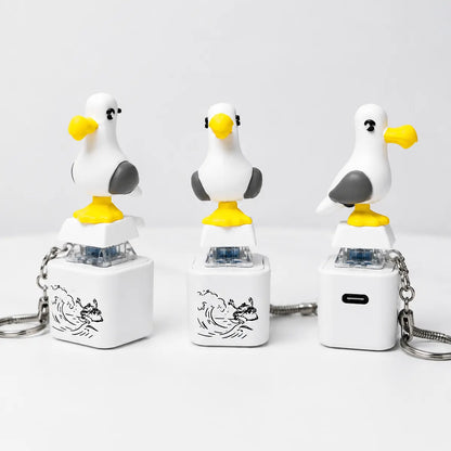 Futusly® Seagull MINE! Button Keychain-Real Sound & LED Light💡