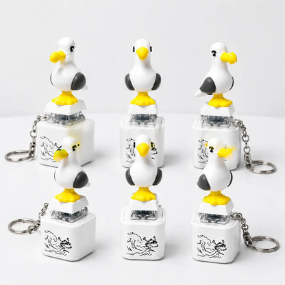 Futusly® Seagull MINE! Button Keychain-Real Sound & LED Light💡