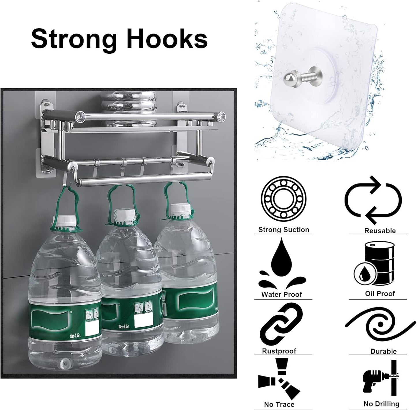 Aihemy®  Self-Adhesive Screw Wall Hooks