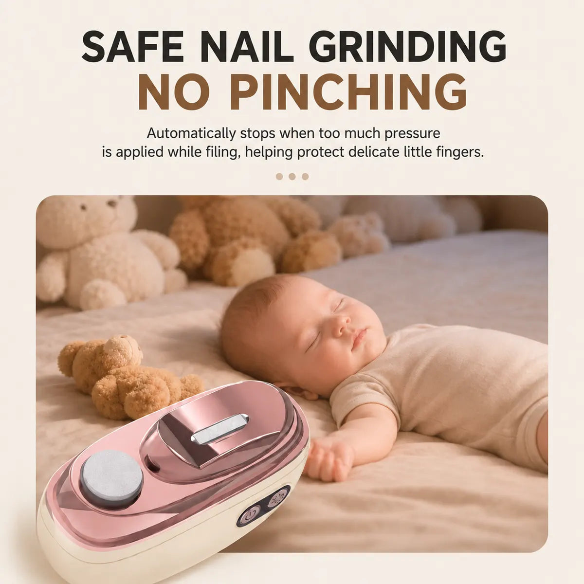 GFOUK® ✂️ LIMITED-TIME 50% OFF! 💅 2-in-1 Electric Nail Clipper & Polisher – Trim & Smooth Nails Without Cuts 🌟