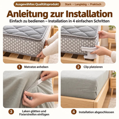 🔥Mvqw® 4er-Set Bettlaken-Clips mit Verriegelung
