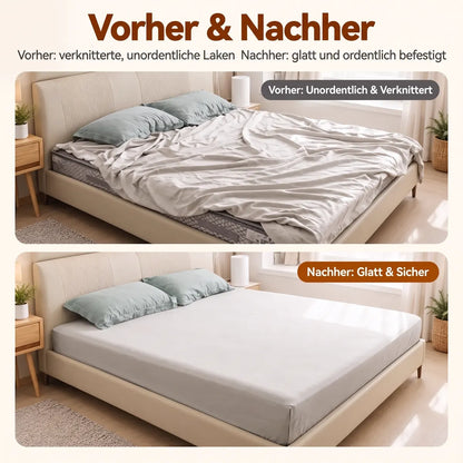 🔥Mvqw® 4er-Set Bettlaken-Clips mit Verriegelung