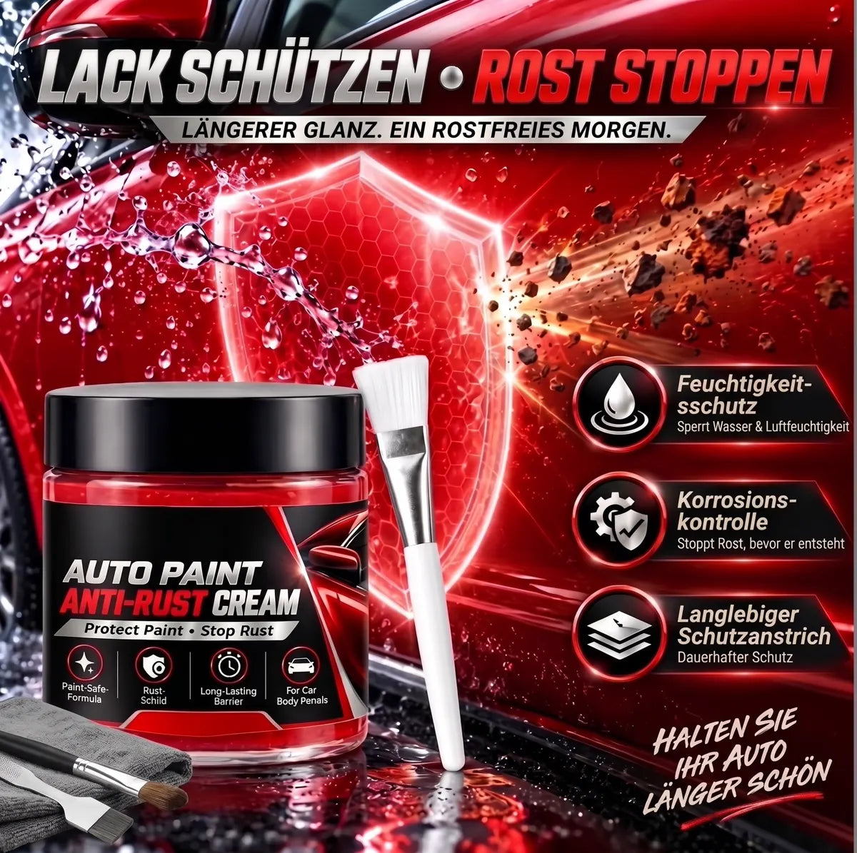 🚗 GFOUK® Auto-Metall-Rostreparaturpaste – Rost entfernen & Metalloberflächen restaurieren