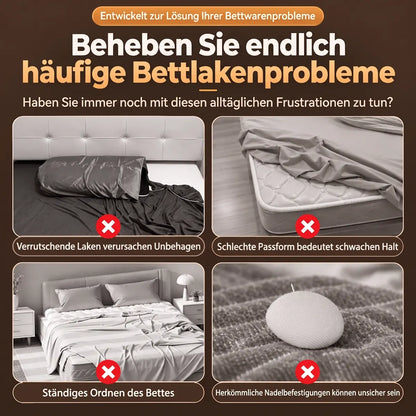 🔥Mvqw® 4er-Set Bettlaken-Clips mit Verriegelung