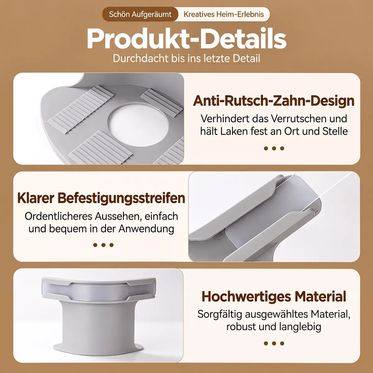 🔥Mvqw® 4er-Set Bettlaken-Clips mit Verriegelung