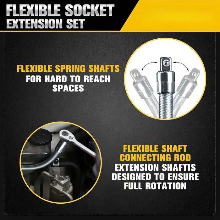 EaseHub® 2026 Hot Sale💖Bendable Shafts, Wrench Extender Tool, Connecting Rod