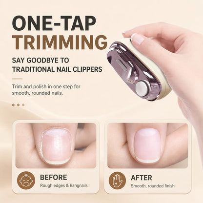 GFOUK® ✂️ LIMITED-TIME 50% OFF! 💅 2-in-1 Electric Nail Clipper & Polisher – Trim & Smooth Nails Without Cuts 🌟