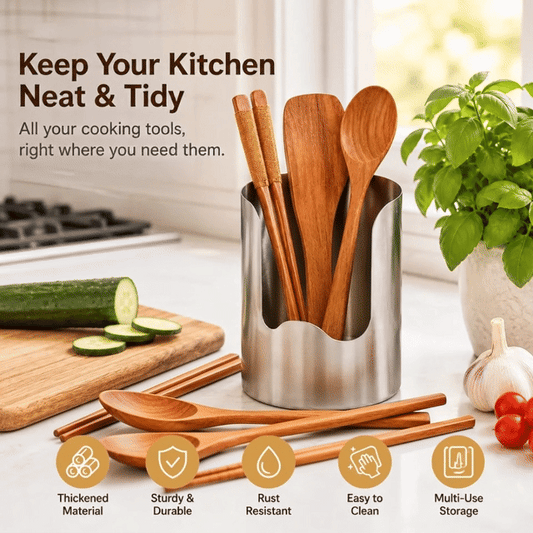 🔥Limited Time 50% Off✨GFOUK® Multi‑Functional Countertop Kitchen Utensil Holder 🧺