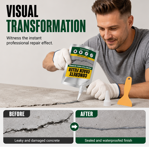 GFOUK® 🔧Waterproof Concrete Crack Filler & Sealant