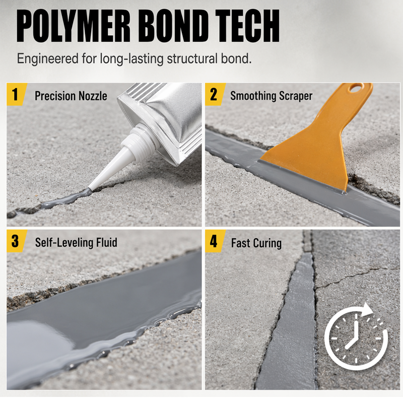 GFOUK® 🔧Waterproof Concrete Crack Filler & Sealant
