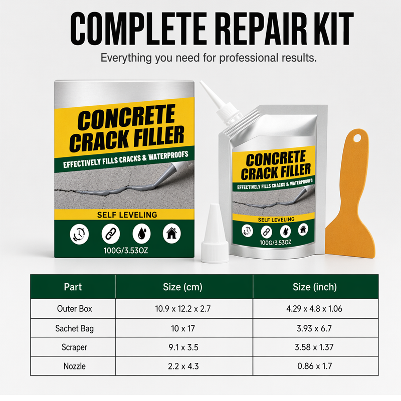 GFOUK® 🔧Waterproof Concrete Crack Filler & Sealant
